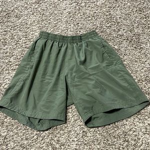 Men’s Olive Adidas Running Shorts